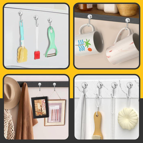 360� Rotation Heavy Duty Magnetic Hooks (Pack of 2)